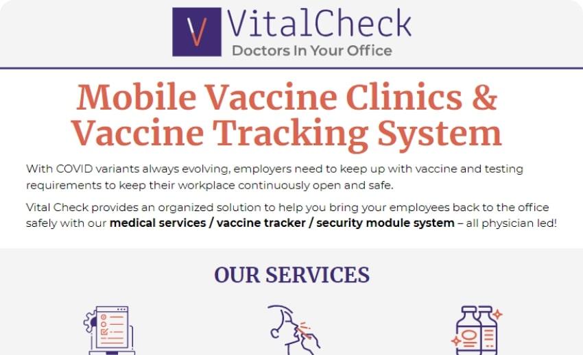 Mobile Vaccine Clinics & Vaccine Tracking System